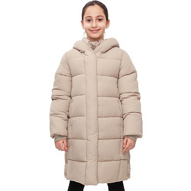 Girl Rokka&Rolla Knee-Length Puffer Jacket Coat