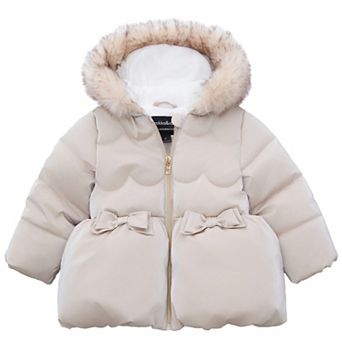 Toddler Girls' Rokka&Rolla Luxe Bow Puffer Coat