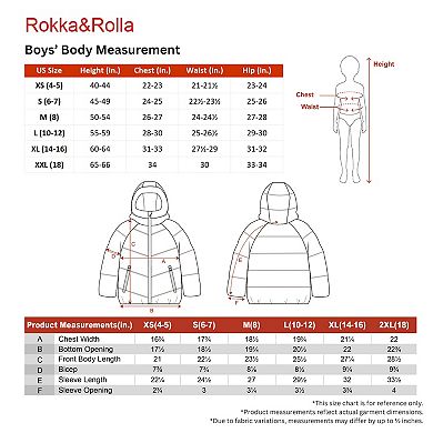 Boys' Rokka&Rolla Seamless Puffer Jacket