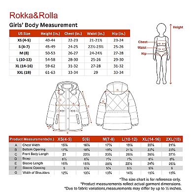 Girl Rokka&Rolla Timeless Quilted Coat