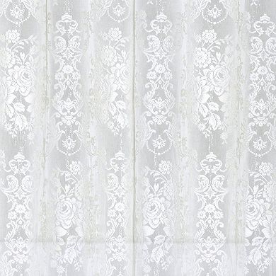 Kate Aurora Country Farmhouse Shabby Chic Floral Lace Shower Curtain