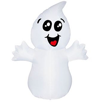 GOOSH 5 FT Halloween Inflatable Ghost Outdoor Decoration with Magic Light and Built-in LEDs