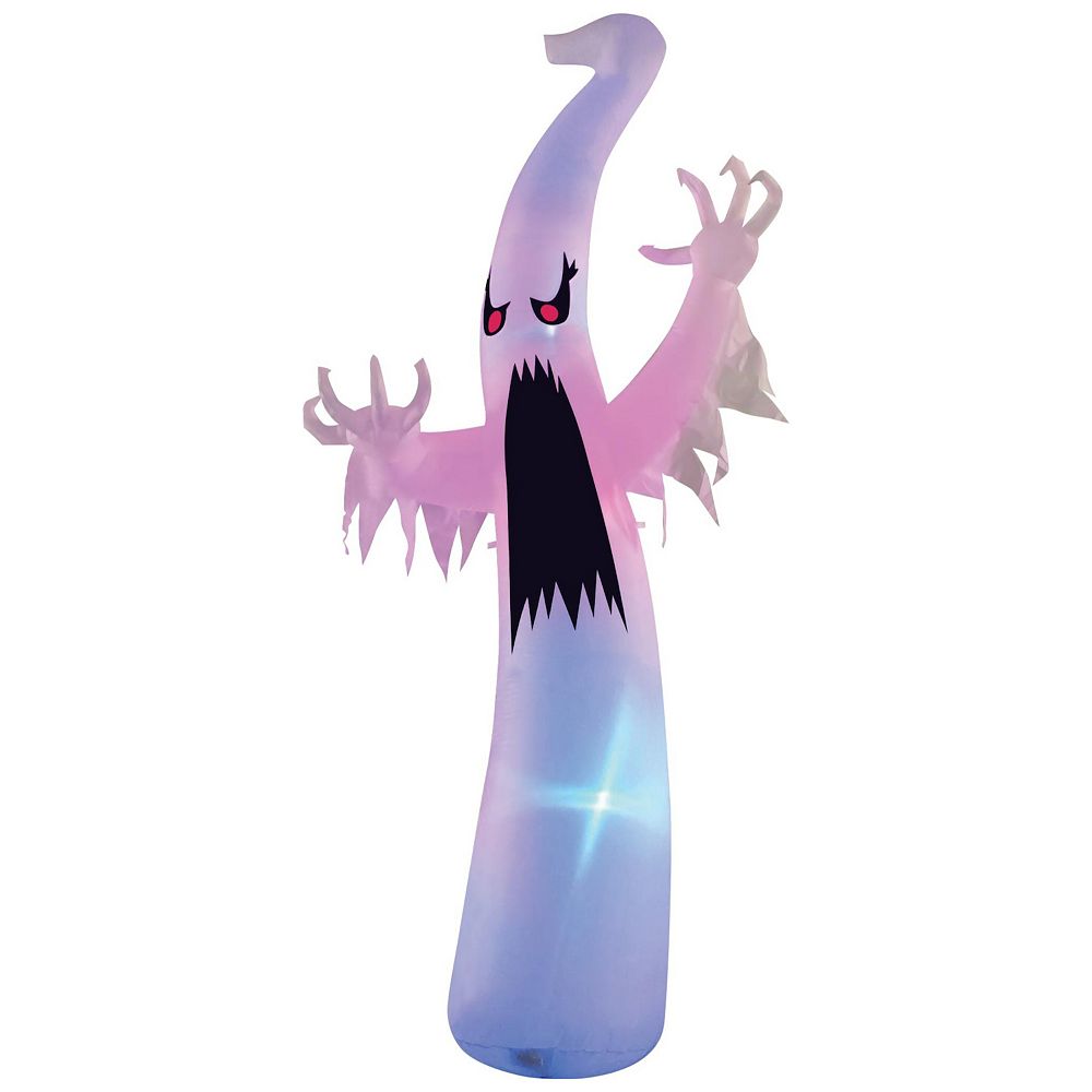 GOOSH 12FT Tall Inflatable Halloween Ghost Yard Decoration, Rainbow ...