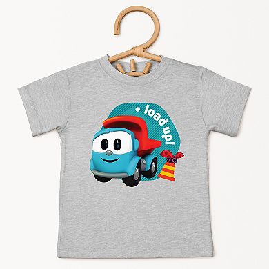 Leo the Truck Load Up! - Toddler Short Sleeve Graphic T-Shirt