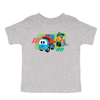 Leo the Truck Leo and Lifty Green - Toddler Short Sleeve Graphic T-Shirt