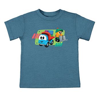 Leo the Truck Leo and Lifty Green - Toddler Short Sleeve Graphic T-Shirt
