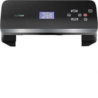 NutriChef Vacuum Sealer - Automatic Air Sealing System, Black - PKVS40BK