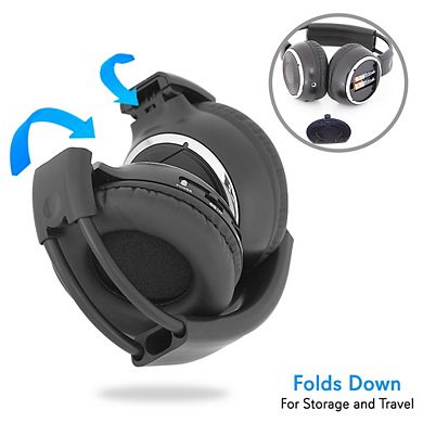 Pyle Dual 10.5'' Car Headrest CD/DVD Player Entertainment System (PLHRDVD108KT) - Black