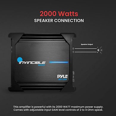 Pyle Mono-Block 2000 Watt MOSFET Amplifier - Invincible Series