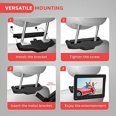 Pyle 9.4'' Car Headrest DVD Player - CD/DVD System, USB/SD Readers, HDMI, FM/IR Transmitter