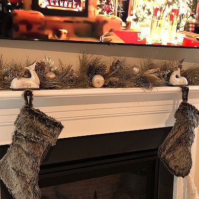 Northlight 6-ft. Glitter Pine Needle & Apple Pine Cone Artificial Christmas Garland