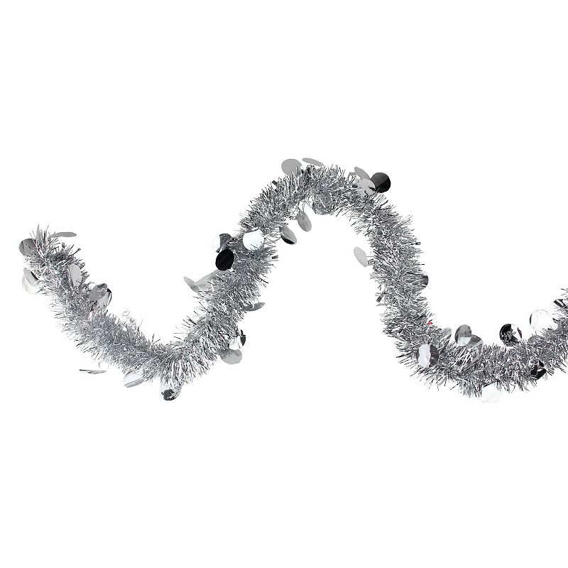Northlight 50-ft. Unlit Tinsel & Polka Dot Christmas Garland, Multi