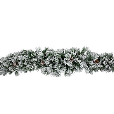 Northlight 6.75-ft. Flocked Pine & Pine Cones Artificial Christmas Garland