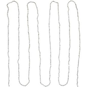 Northlight 15-ft. Unlit Shiny Metallic Faceted Beaded Christmas Garland