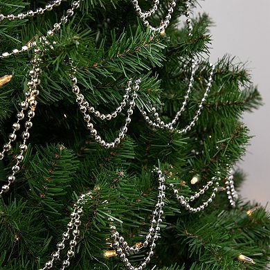 Northlight 15-ft. Unlit Shiny Metallic Faceted Beaded Christmas Garland