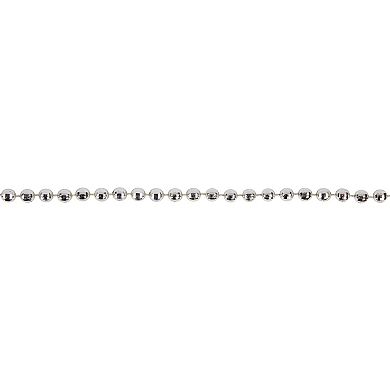 Northlight 15-ft. Unlit Shiny Metallic Faceted Beaded Christmas Garland