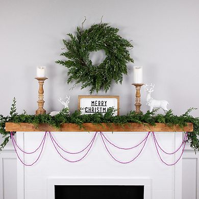Northlight 15-ft. Unlit Shiny Beaded Christmas Garland