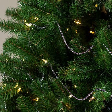 Northlight 15-ft. Blue Shiny Beaded Christmas Garland