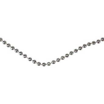 Northlight 66-ft. Silver Metallic Beaded Christmas Garland
