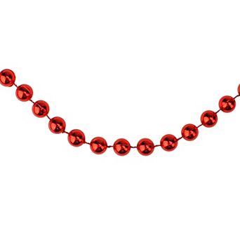 Northlight 33-ft. Shiny Red Round Beaded Commercial Christmas Garland