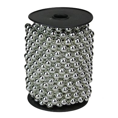 Northlight 33-ft. Shiny Silver Round Beaded Commercial Christmas Garland