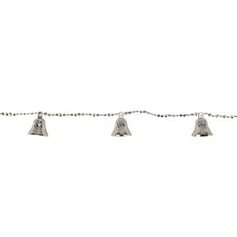 Northlight 9-ft. Silver Shiny Bell Beaded Christmas Garland