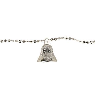 Northlight 9-ft. Silver Shiny Bell Beaded Christmas Garland