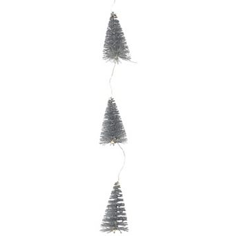 Northlight 7-ft. LED Lighted Battery Operated Mini Sisal Tree Garland