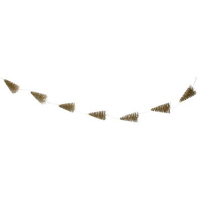 Northlight 6.5-ft. LED Lighted Battery Operated Mini Sisal Tree Garland