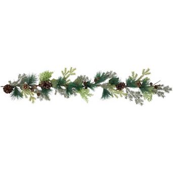 Northlight 5-ft. Artificial Pine Cone & Cedar Garland Unlit