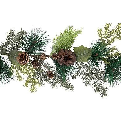 Northlight 5-ft. Artificial Pine Cone & Cedar Garland Unlit