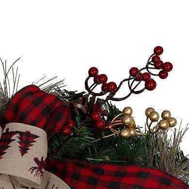 Northlight 52-Inch Berries & Bows Artificial Christmas Decor