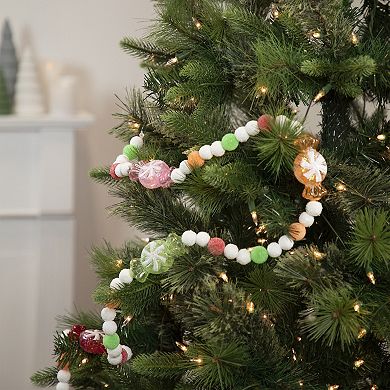 Northlight 6-ft. Glittered Candy Christmas Garland Unlit