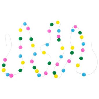 Northlight 9-ft. Multi-Color Plush Snowball Garland