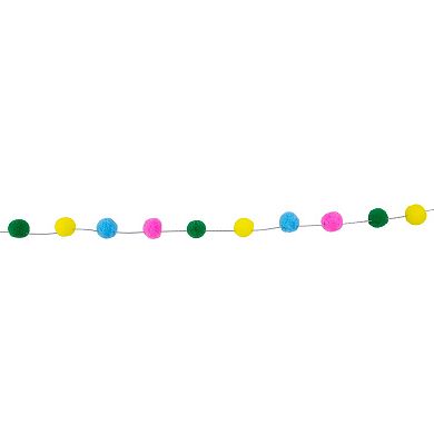 Northlight 9-ft. Multi-Color Plush Snowball Garland