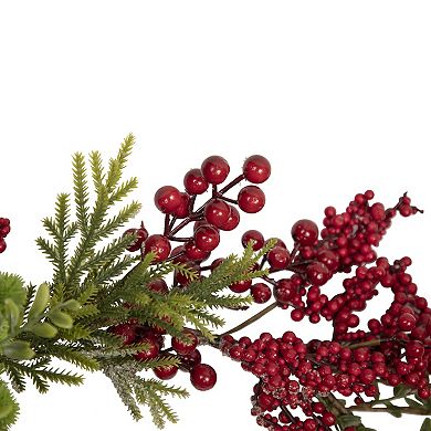 Northlight 5-ft. Artificial Berry & Frosted Pine Christmas Garland