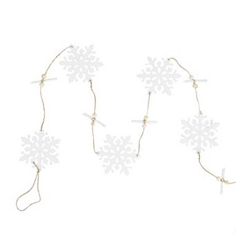 Northlight 4-ft. White Snowflake Hanging Christmas Garland