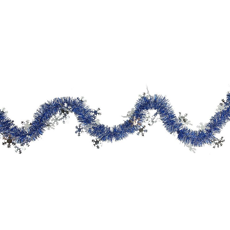 Northlight 50-ft. Commercial Tinsel Snowflake Garland, Multi