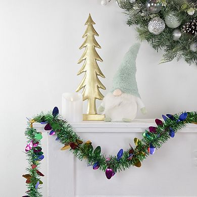 Northlight 50-ft. Christmas Light Bulb Wrapped Tinsel Garland