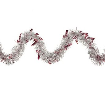 Northlight 50-ft. Christmas Candy Cane Tinsel Garland