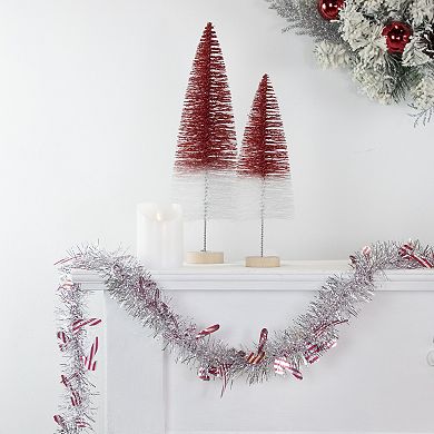 Northlight 50-ft. Christmas Candy Cane Tinsel Garland