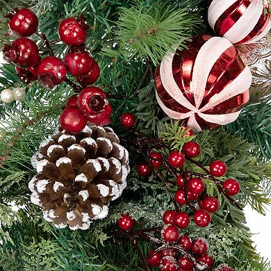 Northlight 7-ft. Pre-Decorated Ornaments & Pinecones Artificial Christmas Garland