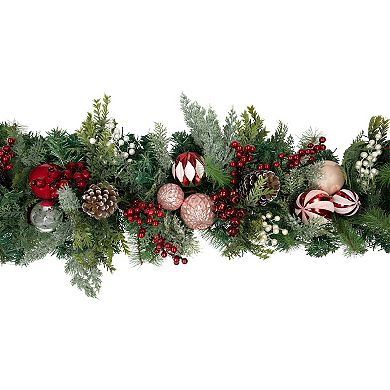 Northlight 7-ft. Pre-Decorated Ornaments & Pinecones Artificial Christmas Garland
