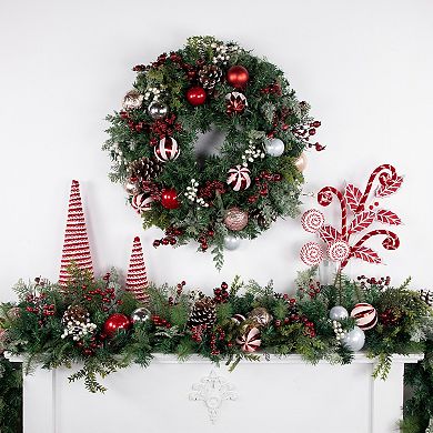 Northlight 7-ft. Pre-Decorated Ornaments & Pinecones Artificial Christmas Garland