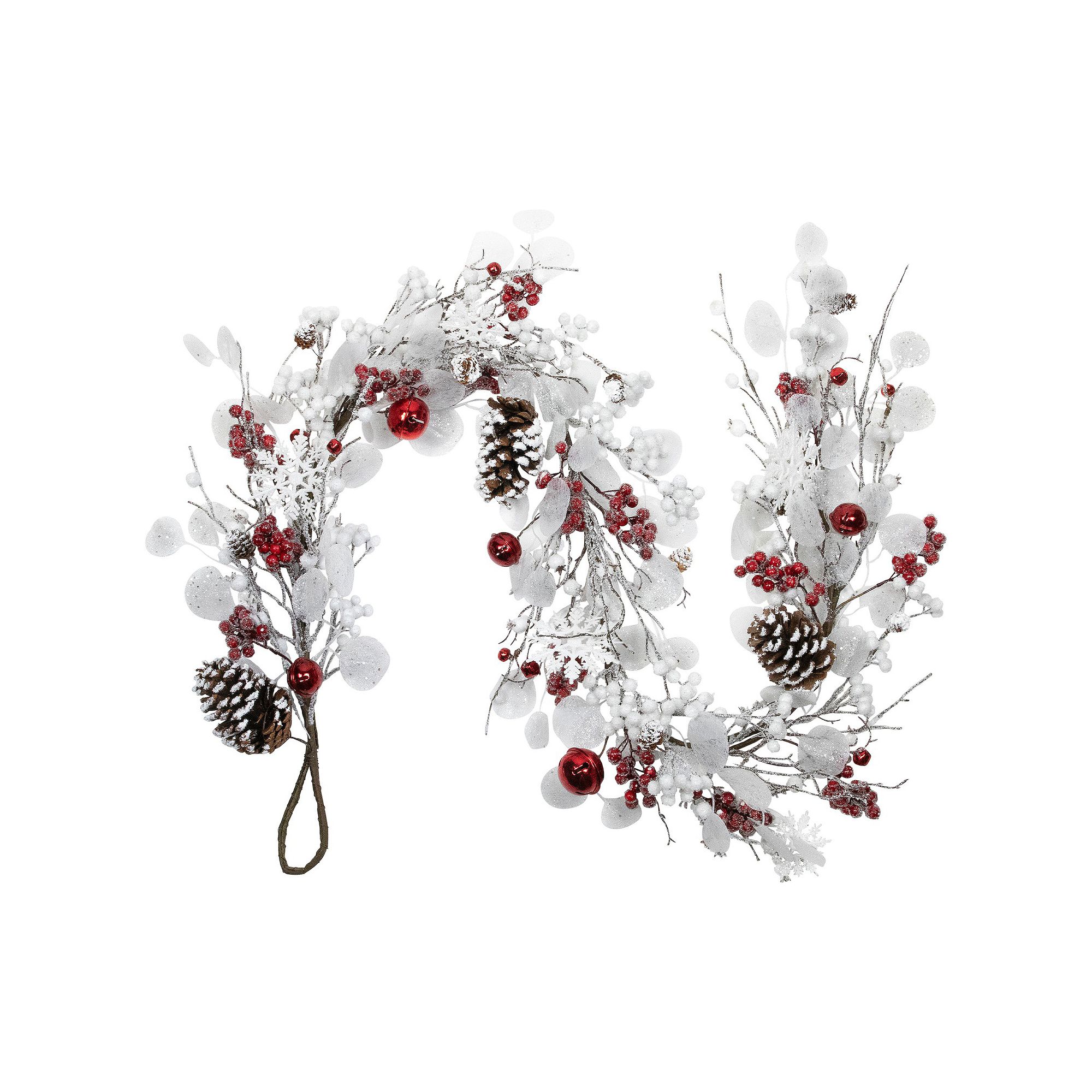 Northlight 6-ft. Berries & Snowflakes Artificial Christmas Garland, Multi SKU:1183414 sku 1183414