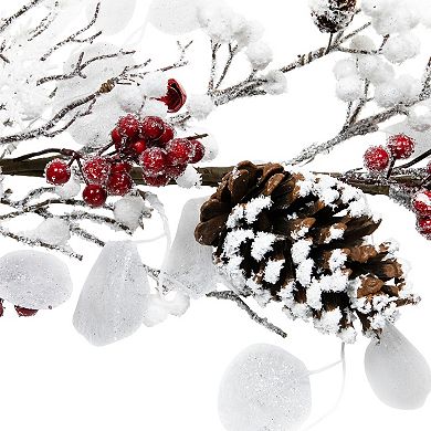 Northlight 6-ft. Berries & Snowflakes Artificial Christmas Garland