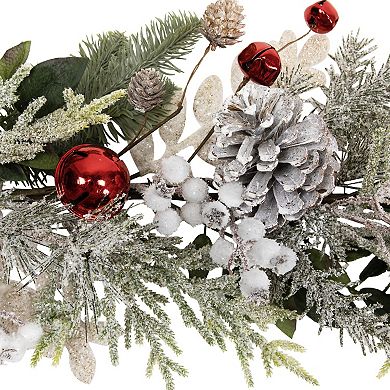 Northlight 6-ft. Frosted Pinecones & Berries Artificial Christmas Garland