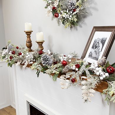 Northlight 6-ft. Frosted Pinecones & Berries Artificial Christmas Garland