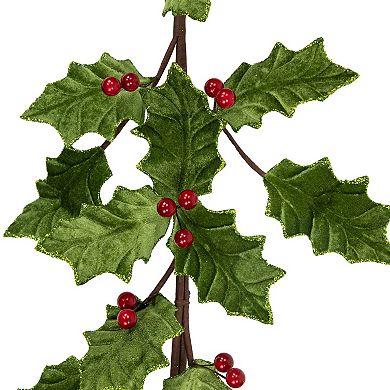 Northlight 3.5-ft. Glittered Holly with Berry Artificial Garland