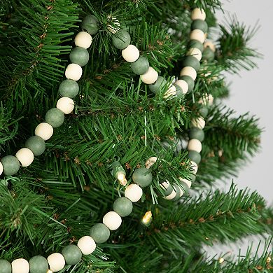 Northlight 6-ft. Wooden Beads Christmas Garland